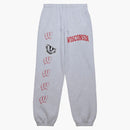 Travis Scott X Mitchell & Ness Wisconsin Badgers Classic Sweatpants Heather Gray