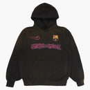 Travis Scott X Nike X Fc Barcelona Spray Logo Hoodie Black