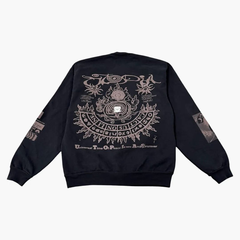 Travis Scott X Online Ceramics Utopia CrewNeck Black