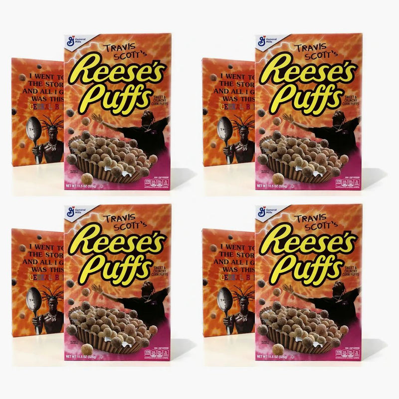 Travis Scott X Reese's Puffs Cereal 4x Lot (not Fit For Human Consumption)