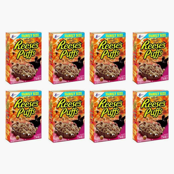 Travis Scott X Reese's Puffs Cereal Family Size 8x Lot (not Fit For Human Consumption)