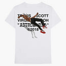 Travis Scott X Virgil Abloh by a Thread (Off-White AJ1 version) Tee White