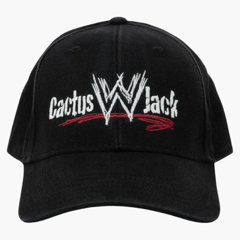 Logo Travis Scott X WWE má černou