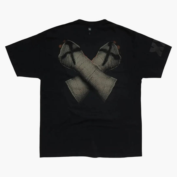 Travis Scott X Wwe Straight Edge Cm Punk Tee Black