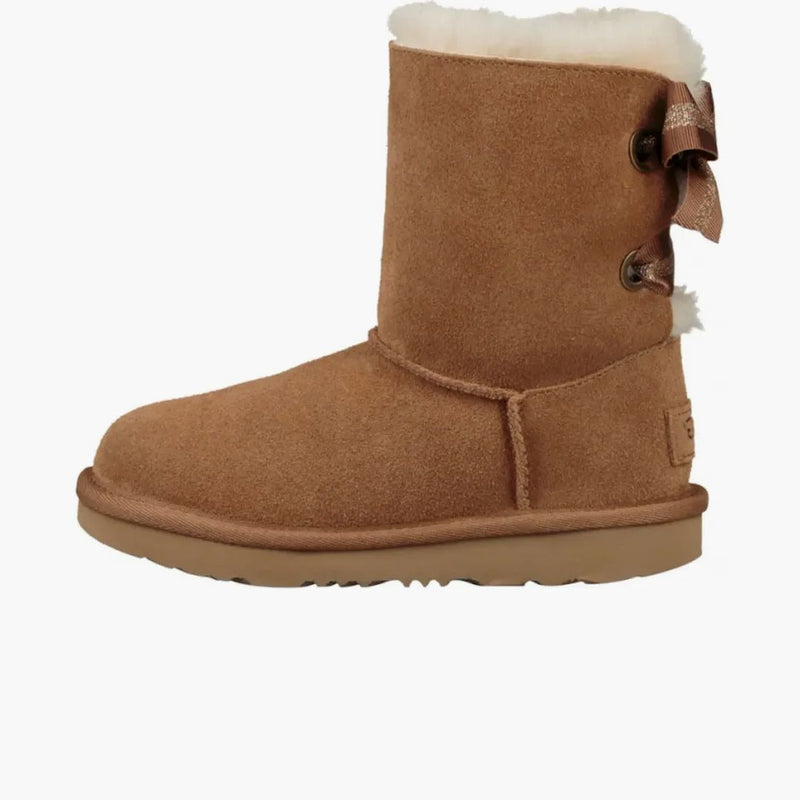 Ugg Bailey Bow II Boot přizpůsobitelné stuhy kaštanu (děti)