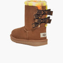 Ugg Bailey Bow Plaid Punk Boot Chestnut (Kids)