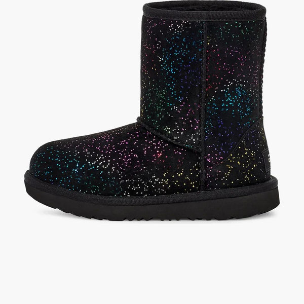 Ugg Classic II Shimmer Sky Boot Black Rainbow Metallic (Kids)