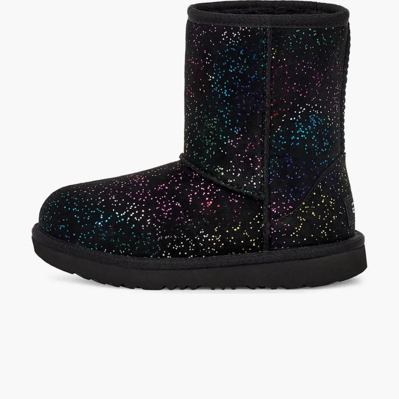 Ugg Classic II Shimmer Sky Boot Black Rainbow Metallic (Kids)