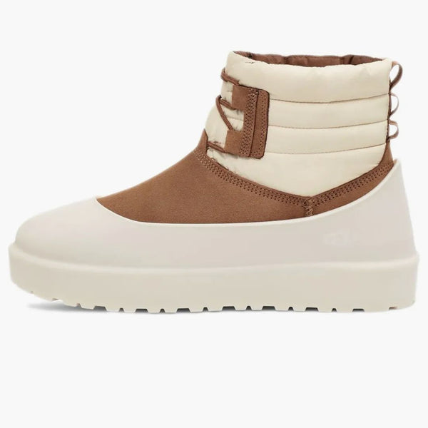 Ugg Classic Mini Lace-up povětrnostní bota kaštanu Whitecap
