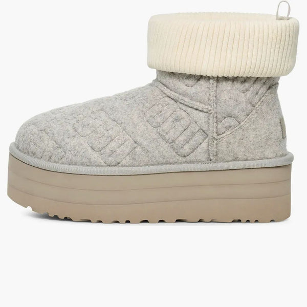 UGG Classic Mini Platform Felted Boot Grey (Women's)