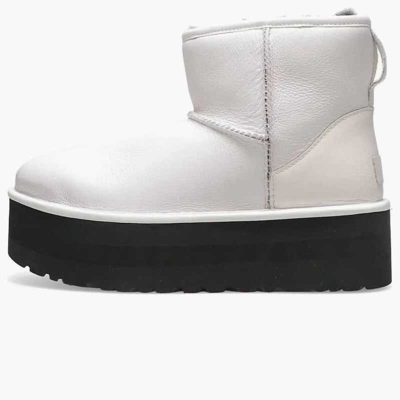 Ugg Classic Mini Platform Matte Boot Ultra Matte White (Women's)