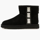 Ugg Classic Mini Side Logo Boot Black White (Women's)