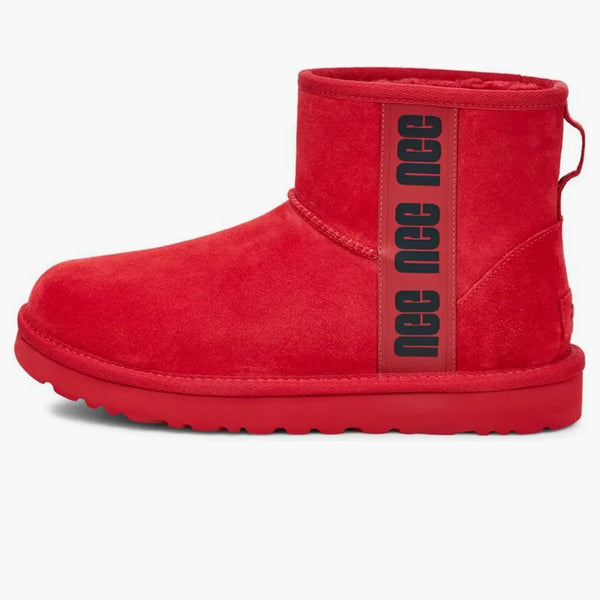 Ugg Classic Mini Side Logo Boot Samba Red Black (Women's)