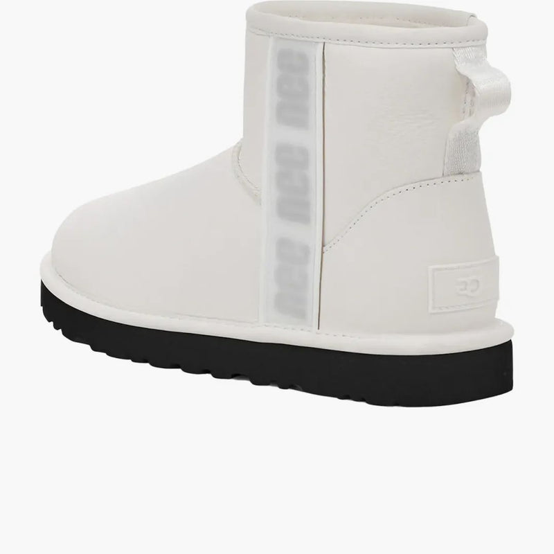 Ugg Classic Mini Side Logo Boot Ultra Matte White (Dámské)