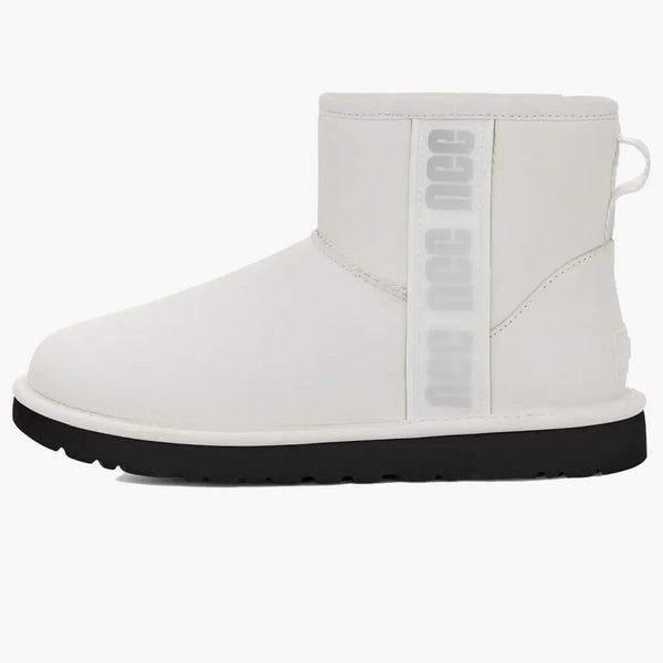 Ugg Classic Mini Side Logo Boot Ultra Matte White (Dámské)