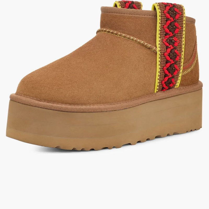 Ugg Classic Ultra Mini Braid Boot Chestnut (women's)