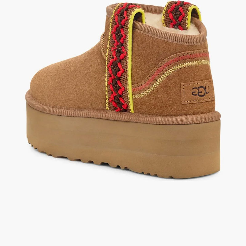 Ugg Classic Ultra Mini Braid Boot Chestnut (women's)