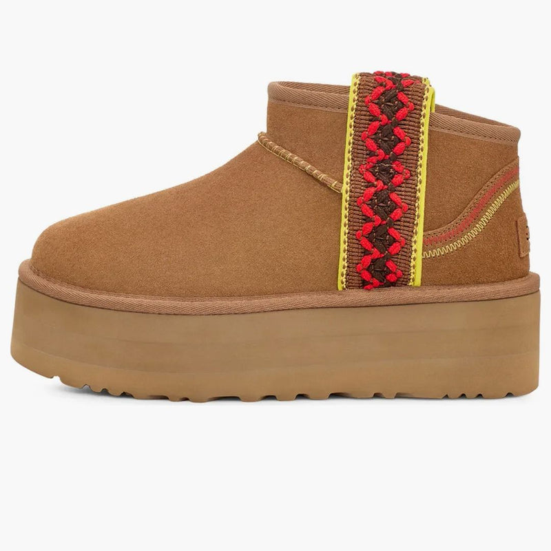 Ugg Classic Ultra Mini Braid Boot Chestnut (women's)