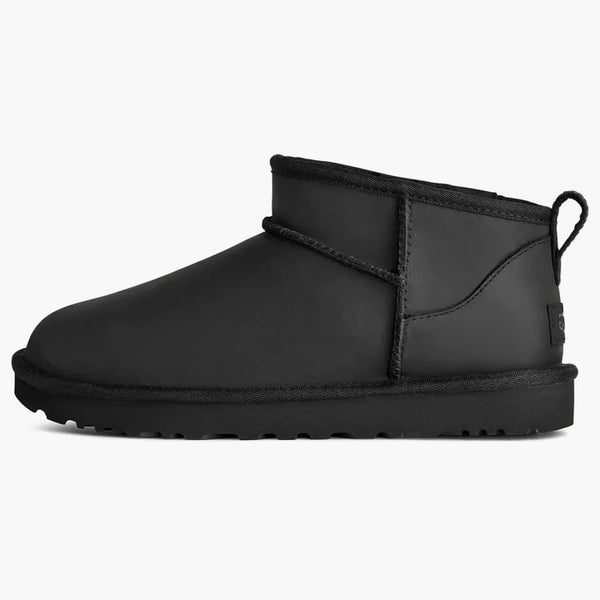 Ugg Classic Ultra Mini Leather Boot Black (women's)