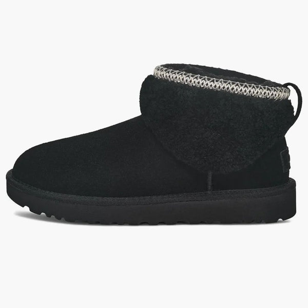 Ugg Classic Ultra Mini Maxi Curly Boot Black (women's)