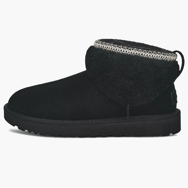 Ugg Classic Ultra Mini Maxi Curly Boot Black (women's)