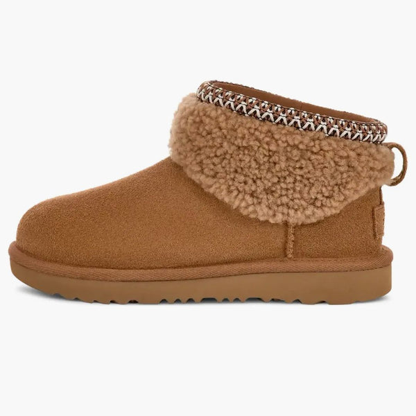 Ugg Classic Ultra Mini Maxi Curly Boot Chestnut (kids)
