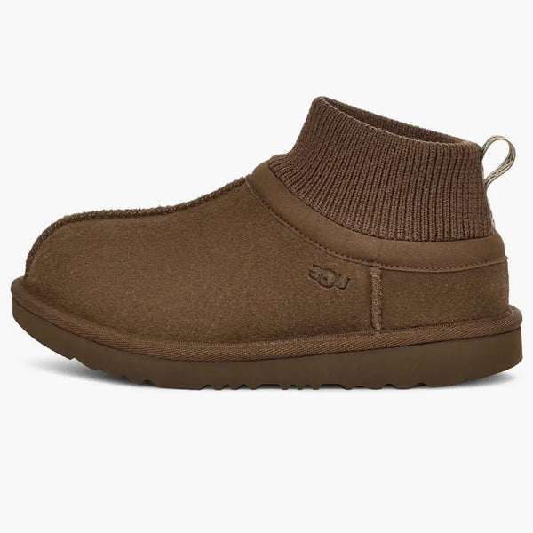 Ugg Classic Ultra Stretch Cuff Slipper Hickory (Kids)