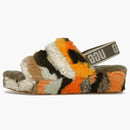 Ugg Fluff Yeah Cali Collage Slide Olive (women's)