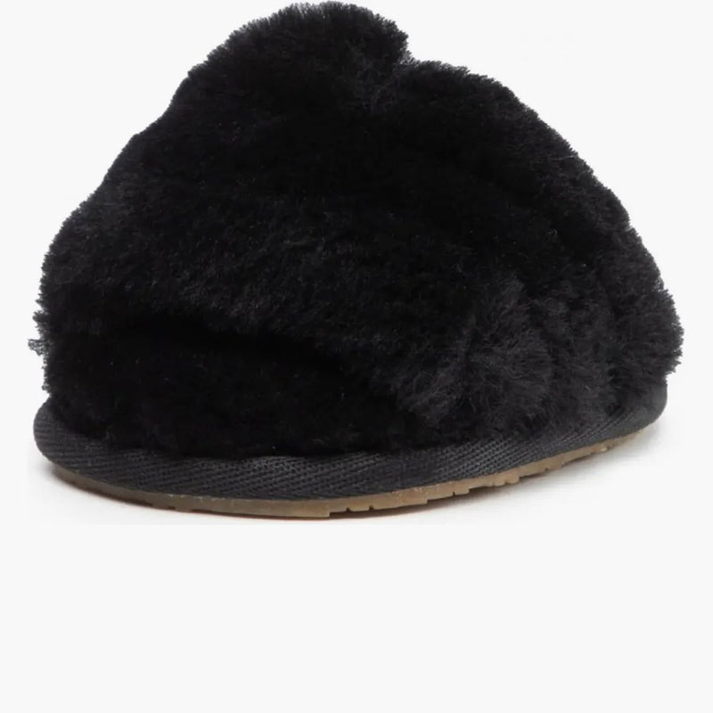 UGG FLUFF Yeah Slide Black (spädbarn)