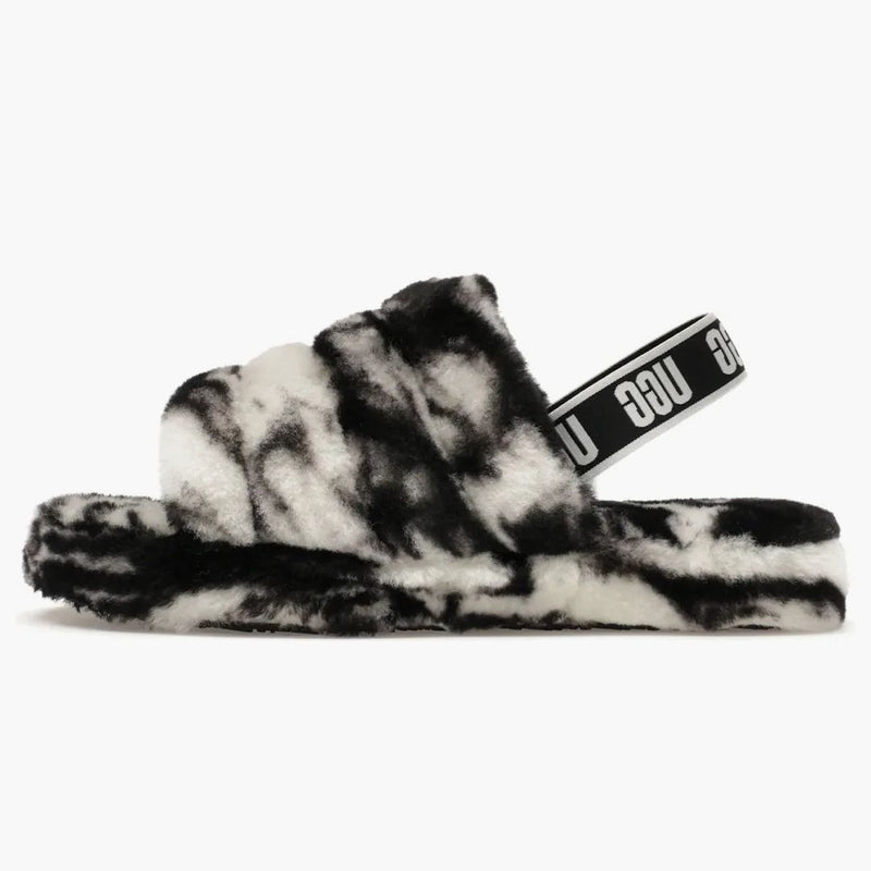 Ugg Fluff Yeah Slide Black (Kids)