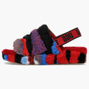 Ugg Fluff Yeah Slide Cali Collage Red (mujeres)
