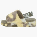 Ugg Fluff Yeah Slide Camopop Moss Green (Women's)