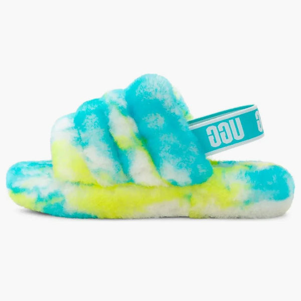Ugg Fluff Yeah Slide Oasis Blue (Kids)
