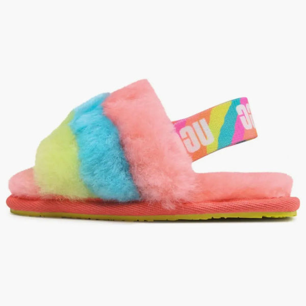 UGG FLUFF YEAH SLIDE PEACH Bliss Multi (småbarn)