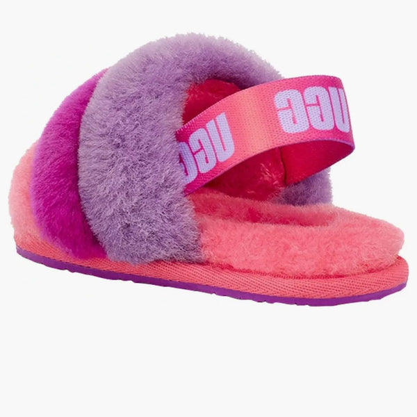 Ugg Fluff Yeah Slide Purple Rainbow (batole)