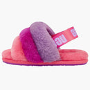 Ugg Fluff sì Slide Purple Rainbow (bambino)