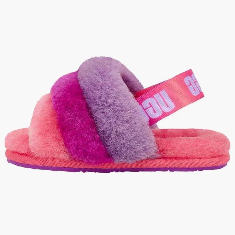 Ugg Fluff Yeah Slide Purple Rainbow (småbarn)