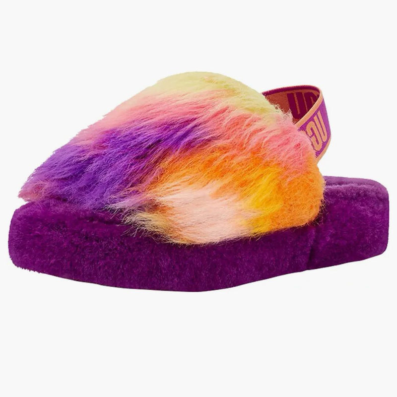 Ugg Fluff sì Slide cravatta tintura berrylicious (bambini)