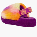 Ugg fluff yeah slide tie dye berrylicious (kids)