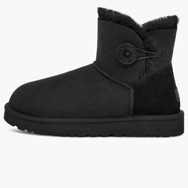 Ugg Mini Bailey Button Boot Black (Women's)
