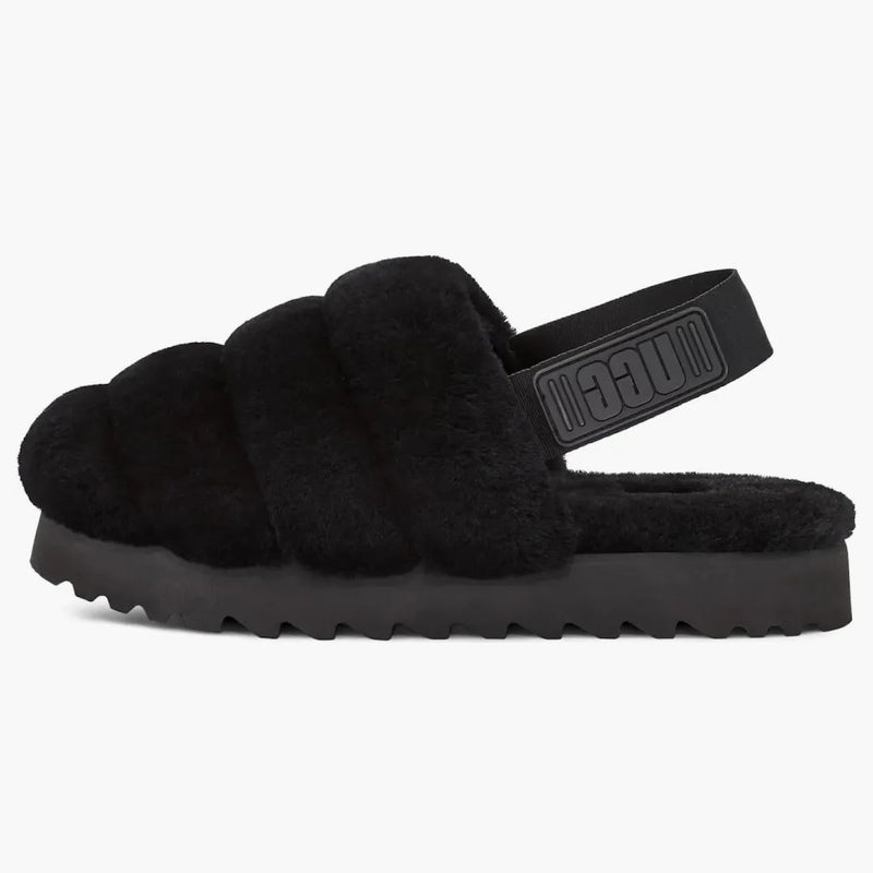 UGG Super Fluff Slipper Black (kvinnors)