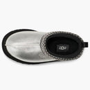 Ugg tazz in pelle argento metallico (bambini)