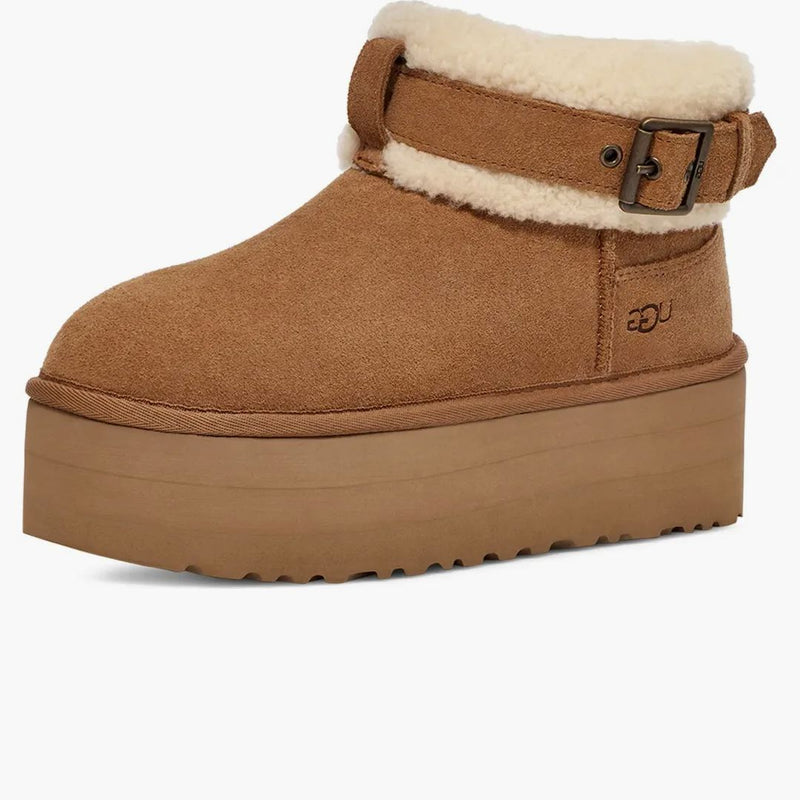 Ugg Ultra Mini Belted Roller Boot Chestnut (women's)