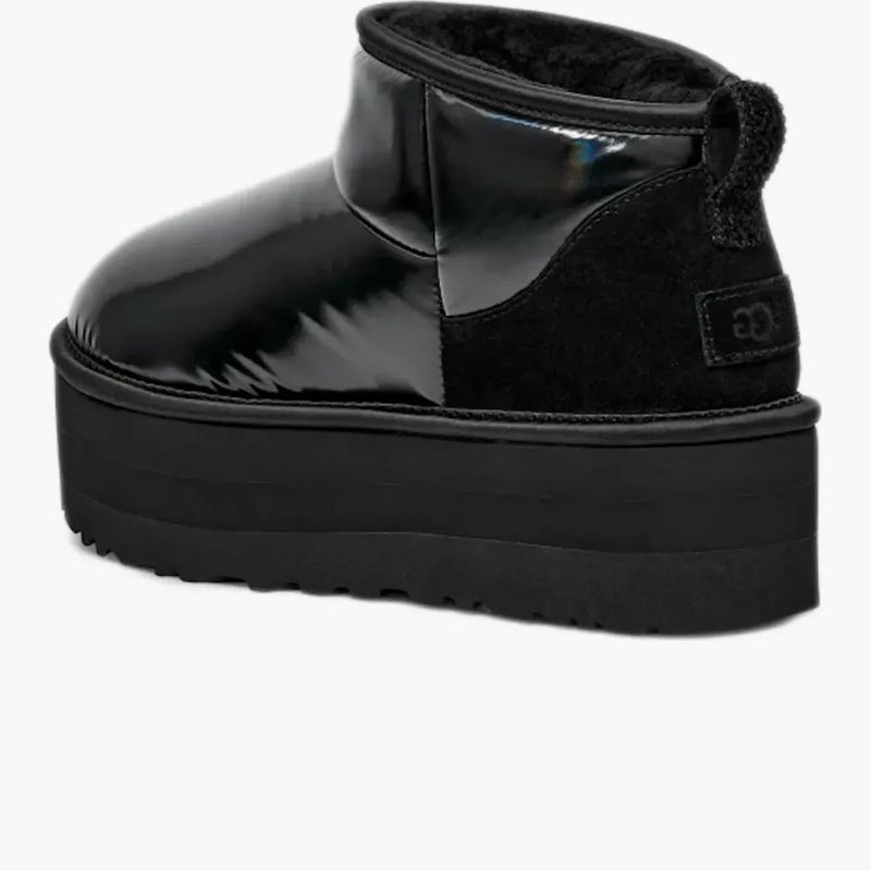 Ugg Ultra Mini Platform Hi Shine Boot Black (women's)