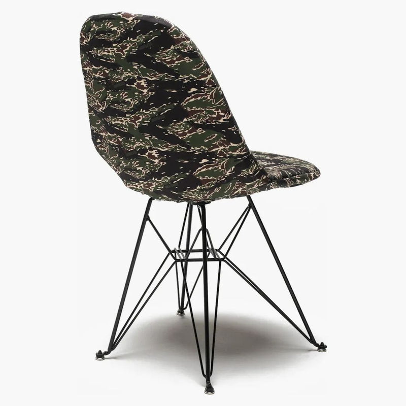Undefeated X Modernica Side Shell Eiffel Chair With Custom Cover White/tiger Camo