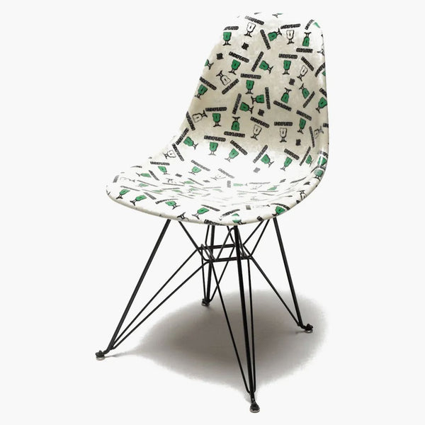 Undefeated X Modernica Side Shell Eiffel Chair With Custom Cover White/tiger Camo