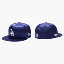 Undefeated x new era dodgers satin 59fifty Fitted Cap Blue
