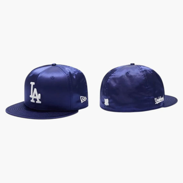 Undefeated X New Era Dodgers Satin 59fifty Fitted Cap Blue