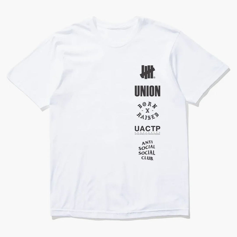 Undefeated X Uactp X Union X Born X Raised X Assc Toy Drive Tee White