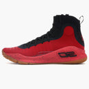 Under Armor Curry 4 Red Black Gum